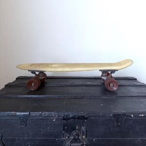 Vintage Makaha Pro Skateboard 1970s | Original Pearl Deck with Red Wheels B